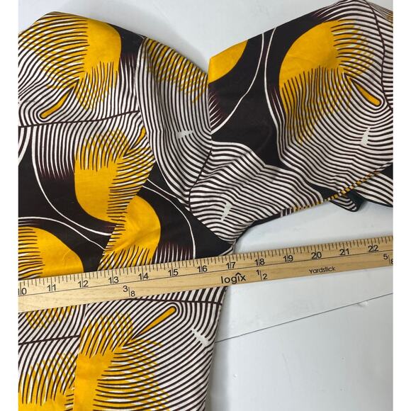 Ray Darten Jamila Afrocentric Ethnic Boho Dress S Bell Sleeve Coquette - Picture 5 of 9